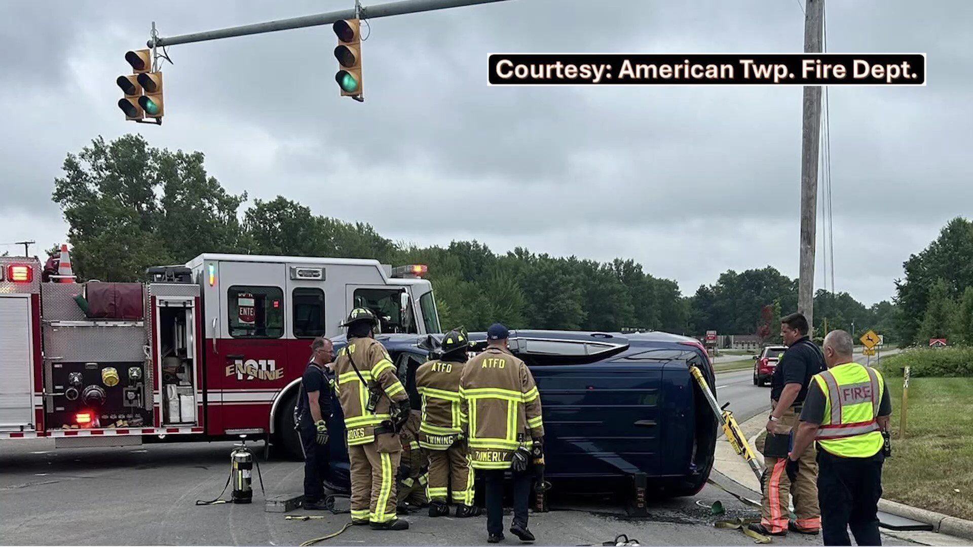 One person injured in rollover crash in American Township